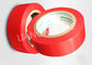 Bande électrique rouge de PVC d'adhésif en caoutchouc pour le terminal traitant 0.10-0.22 millimètre d'épaisseur
