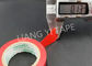 Bande électrique rouge de PVC d'adhésif en caoutchouc pour le terminal traitant 0.10-0.22 millimètre d'épaisseur