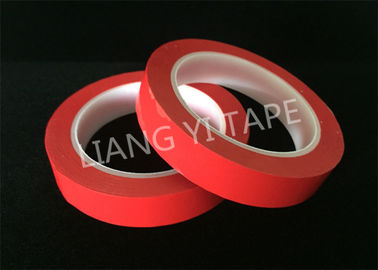 Heat Resistance Red Polyester Mylar Tape For Wrapping Coils / Capacitors / Wire Harnesses